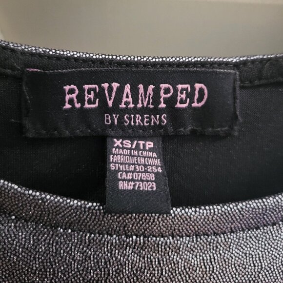 Urban Planet Long Sleeve Metallic Silver Mini Dress XS - Picture 2 of 5